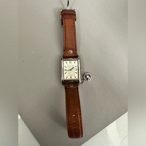 Micheal kors brown and silver leather watch